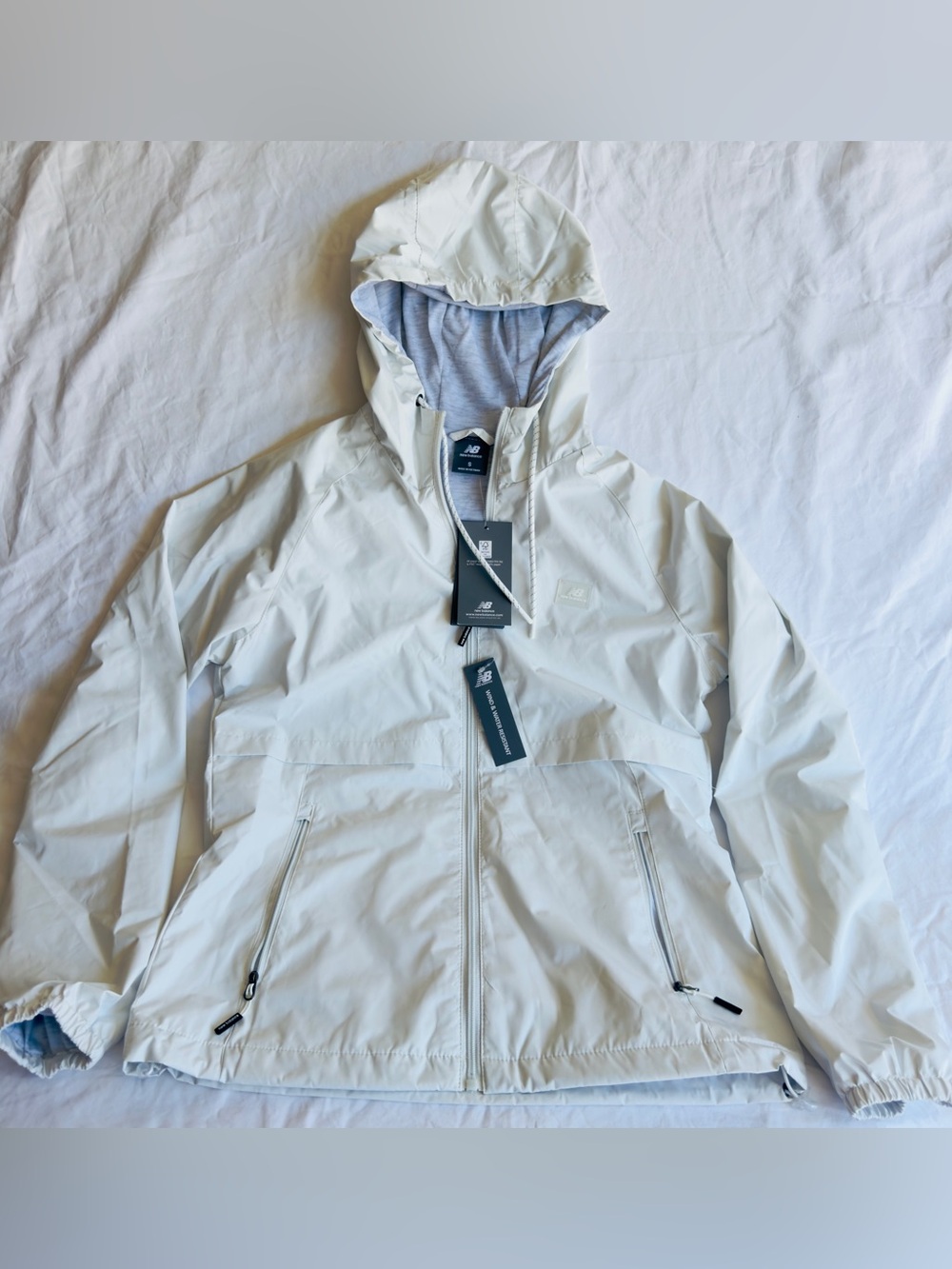 New Balance Women’s Hooded Utility Jacket — Off White
